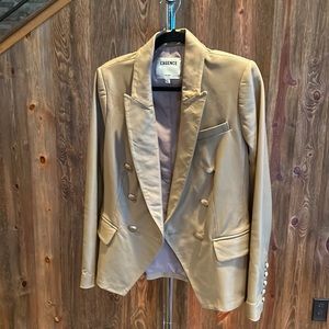 L’agence leather blazer